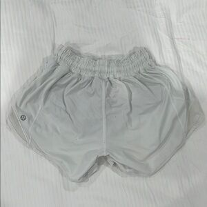 Lululemon Athletica White Athletic Shorts Lightweight Design
